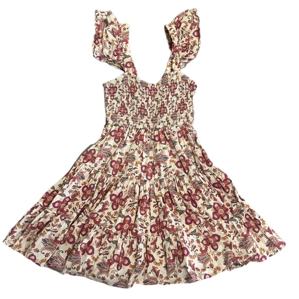 Anthropologie FOREVER THAT GIRL Floral Sweetheart -Bohemian Mini Dress/Size: XXS - Picture 2 of 12